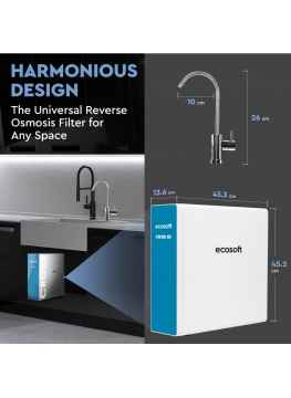 L'osmoseur inverse à débit direct CROSS 60 Ecosoft – Compact, performant, sans réservoir