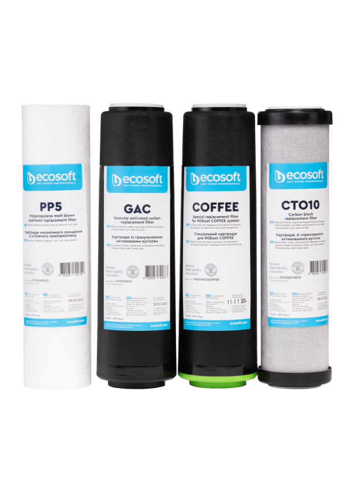Set de filtres 1-2-3-4 pour osmoseur Robust COFFEE Set de filtres 1-2-3-4 pour osmoseur Robust COFFEE