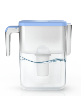 Carafe filtrante Ecosoft Slim Ivory - Élégance et eau pure au quotidien