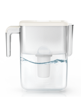 Carafe filtrante Ecosoft Slim Grey - Eau pure et élégance moderne au quotidien