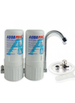 Purificateur d’eau de comptoir Aquapro NL05 – Double filtration sédiments + charbon actif
