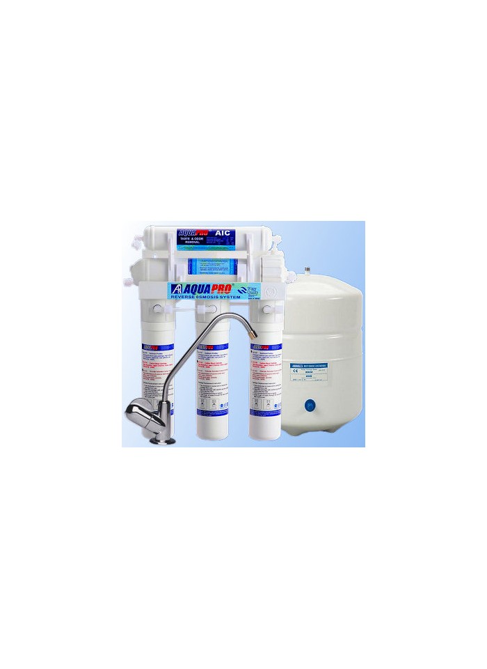 Osmoseur Aquapro NLF RO5P – 75 GPD avec pompe booster et réservoir 12 L Osmoseur Aquapro NLF RO5P – 75 GPD avec pompe booster et réservoir 12 L
