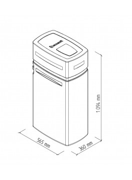 Adoucisseur d’eau Ecosoft Anthracite Azure 370