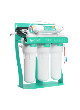 Filtre à osmose inverse PURE AquaCalcium Mint avec pompe sur support métallique 