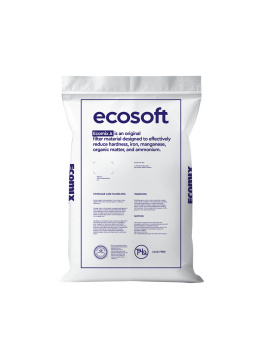 Média filtrant Ecosoft ECOMIX® A 25 L pour adoucissement et traitement multi-polluants