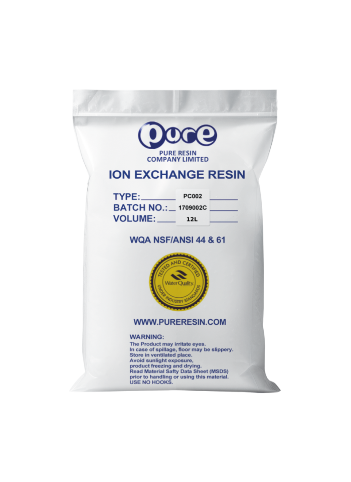 Résine échangeuse de cations acide fort PC002 Gel pur 