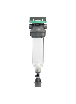Boîtier 3P ECO 9" ¾ bol transparent en PET avec valve venturi + drain ¾"  