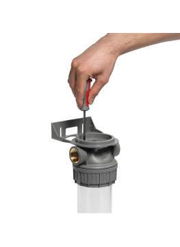 Boîtier 3P ECO 9" ¾ bol transparent en PET avec valve venturi + drain ¾"  