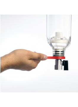 Boîtier 3P ECO 9" ¾ bol transparent en PET avec valve venturi + drain ¾"  