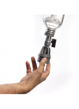 Boîtier 3P ECO 9" ¾ bol transparent en PET avec valve venturi + drain ¾"  