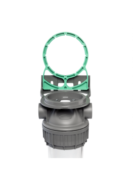 Boîtier 3P ECO 9" ¾ bol transparent en PET avec valve venturi + drain ¾"  