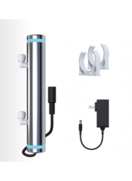 Stérilisateur UV-LED inox SS304 – 4 à 6 L/min – Désinfection eau 99,999%