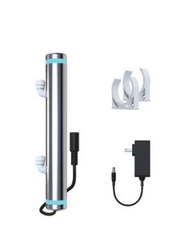 Stérilisateur UV-LED inox SUS316L – 15 à 30 L/min – Désinfection eau 99,999%