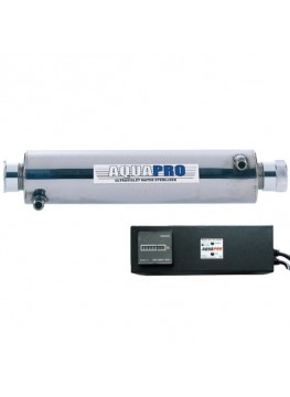 Stérilisateur UV Aquapro 1GPM avec timer et compteur d'heures – 14W – 458 L/h