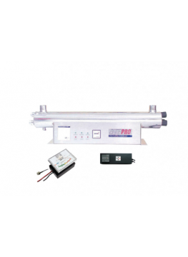 Stérilisateur UV Aquapro 36GPM – Moniteur lumière UV – 120W – 3 lampes – 8176 L/h – 1.1/2" BSP