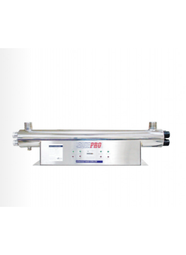 Stérilisateur UV 48 GPM horizontal 160 W avec moniteur d'intensité – AQUAPRO PR-UV-48GPM-HTM
