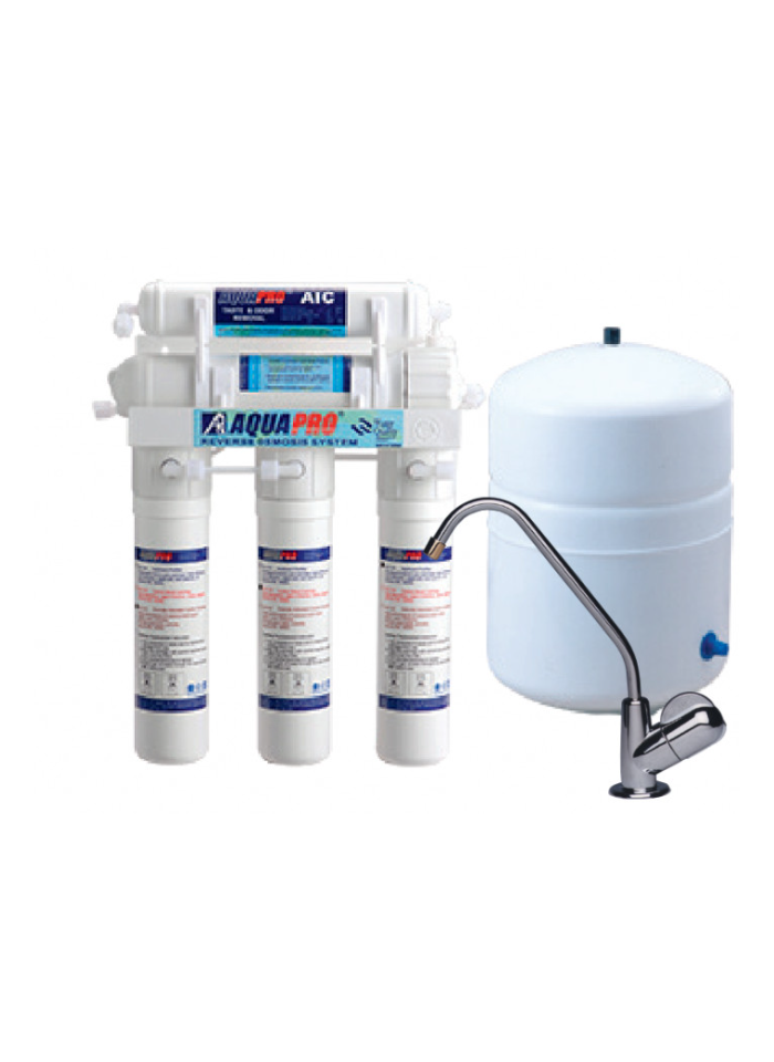 Osmoseur Aquapro NLF RO5 – 50 GPD avec réservoir 12 L et robinet longue portée