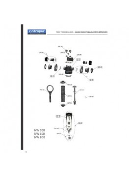 Filtre Cintropur NW 280 CTN – Raccordement 1" – Conteneur CTN pour traitement au charbon actif semi-industriel