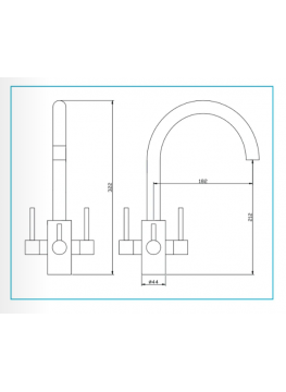 Robinet 3 voies Gliano BR312-C