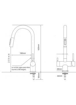 Robinet 3 voies Gliano BR316-1