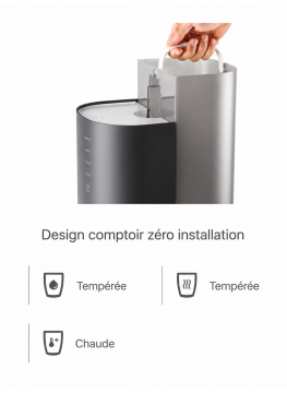 Fontaine à eau Ecosoft Ray – Osmose inverse compacte, zéro installation