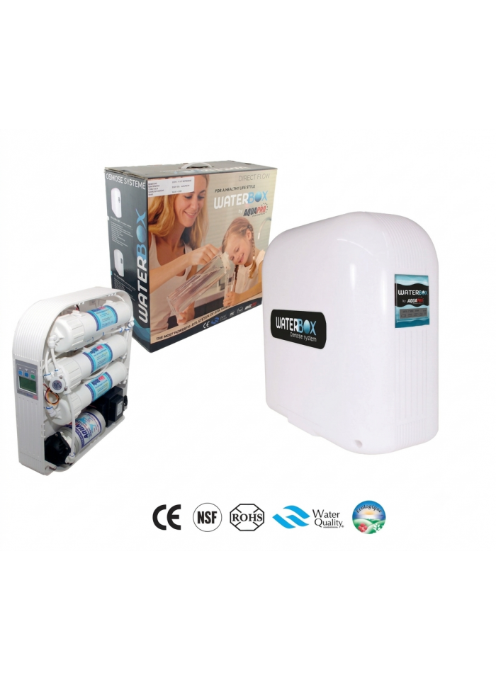 Osmoseur Waterbox PR-AQB-600DF Aquapro – Débit direct 700 GPD (2650 Ljour) avec pompe booster