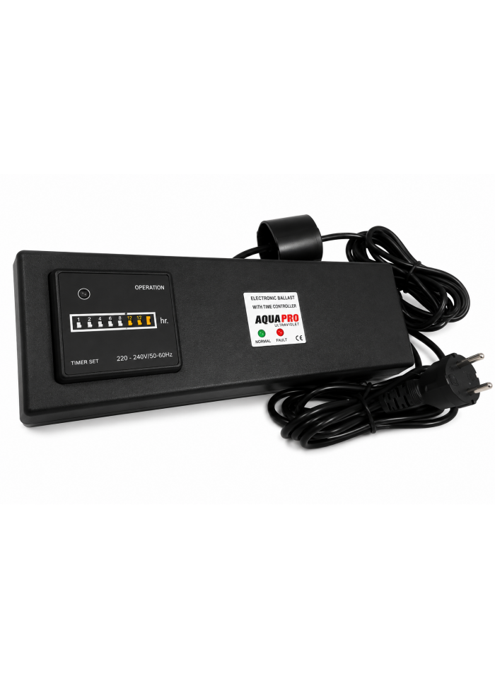 Ballast UV AQUAPRO PR-UV-2040BA-TI 20-40 W avec timer – 6 à 12 GPM