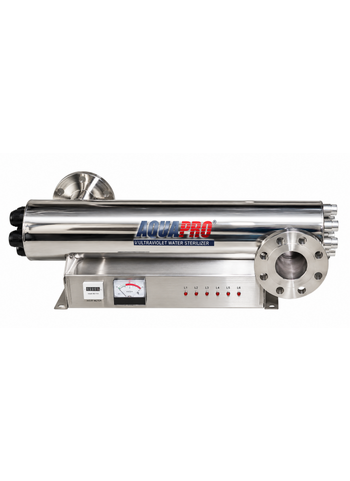 Stérilisateur UV AQUAPRO PR-UV-72GPM-HTM – 72 GPM 16 350 Lh 240 W avec moniteur UV