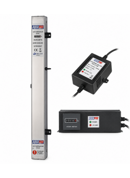 Stérilisateur UV Aquapro 12GPM vertical avec timer – 40W – 2725 Lh – Ensemble complet inox SS 304