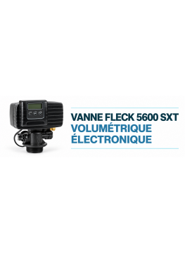 Adoucisseur Fleck 5600 SXT Arca – compact sous évier, 4 à 14 L de résine, by-pass et mixing inclus