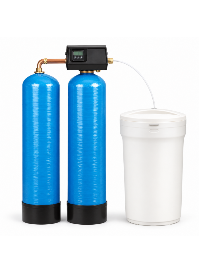 Adoucisseur twin Fleck 9500 SXT – 2 x 75 à 350 L de résine