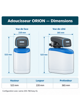 Adoucisseur Autotrol 255 Easy-iQ Orion 4 L