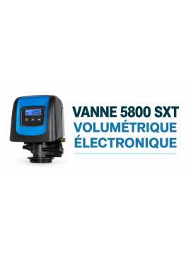 Adoucisseur bi-bloc Fleck 5800 SXT – 8 à 125 L de résine, bac à sel séparé